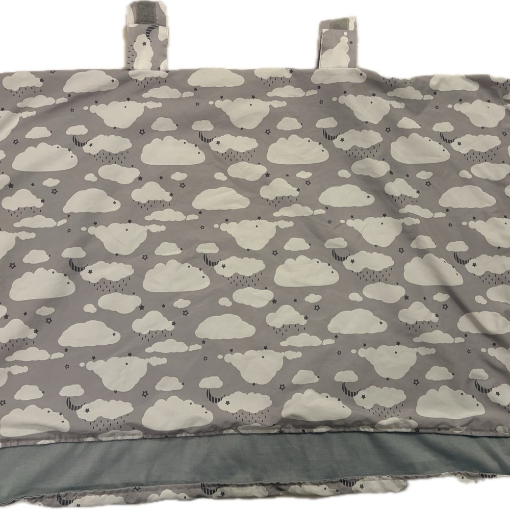 Go by Goldbug Car seat cover canopy Gray and White Cloud Pattern
